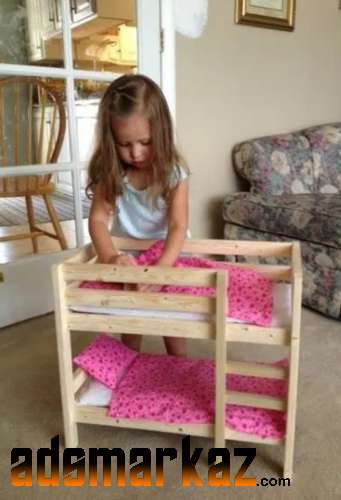 Available kids wood bed