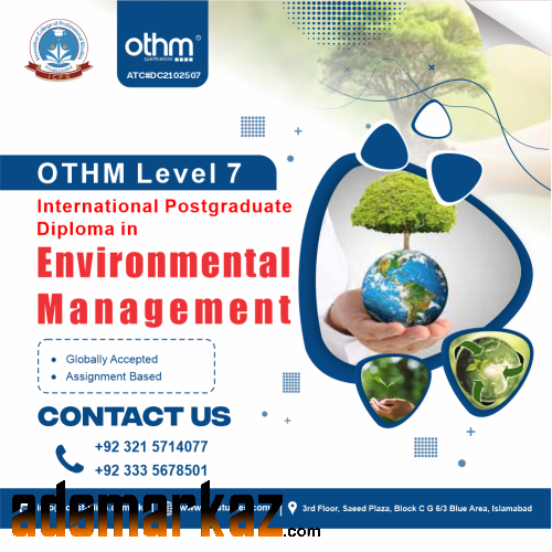 OTHM Level 7 Postgraduate Diploma in Environmental Management