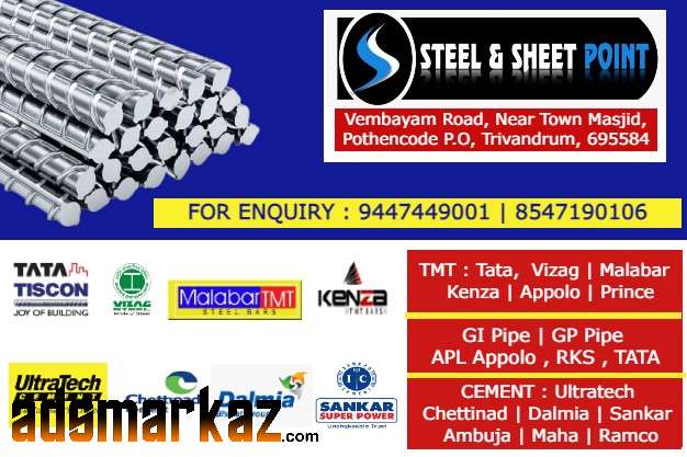 Best KENZA TMT Steel Bar Dealers in Nemom Peroorkada Pettah Vanchiyoor