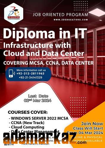 Diploma In IT Infrastructure With Data Center Covering :