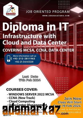 Diploma In IT Infrastructure With Data Center Covering :