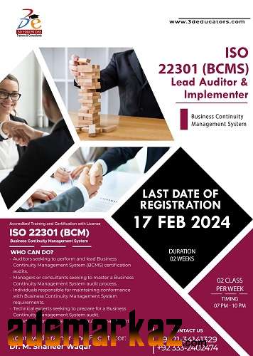 Offering ISO 22301 (BCM) With PECB Canada Certification.