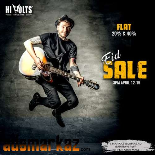 20%-40% OFF on musical instruments at Hi Volts Guitar Shop