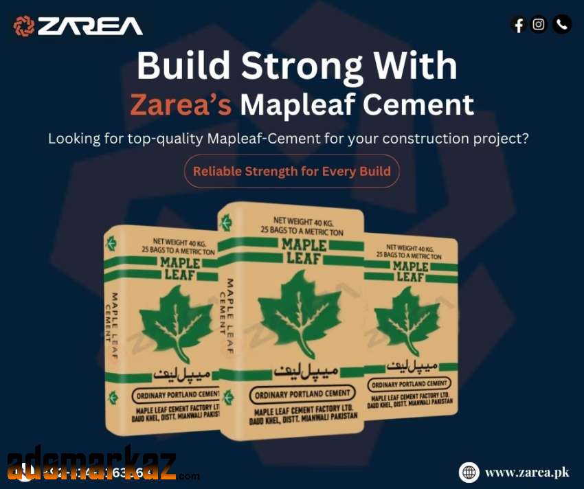 Maple Leaf Cement Available on Zarea.pk