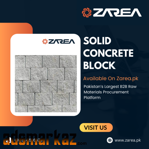 Solid Concrete Blocks Available on Zarea.pk