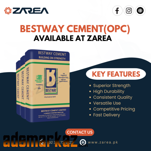 Bestway Cement (OPC) Now Available At Zarea Limited