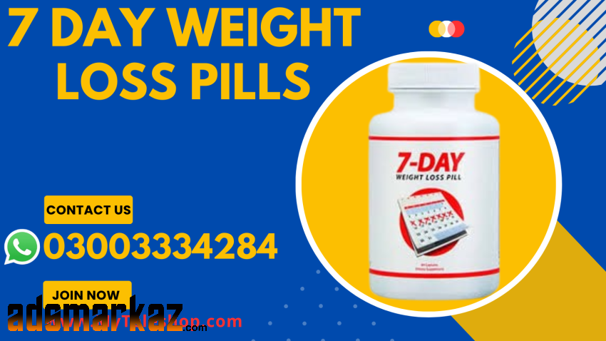 7 Day Weight Loss Pills in Pakistan-03003334284