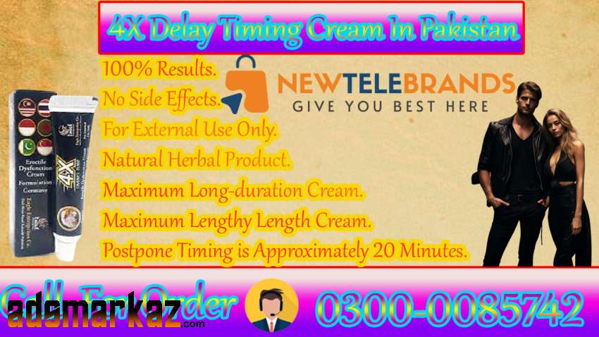 4X Delay Cream in Rawalpindi 0300 0085742 Men Timing Cream