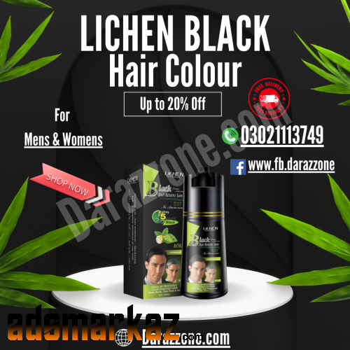 Lichen Black Hair Color Shampoo in Lahore - 03021113749
