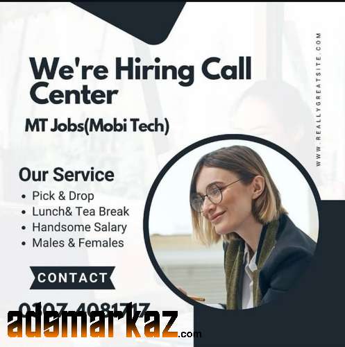 Call center Jobs for males and Females in Lahore