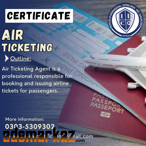 Air Ticketing one month course in Haripur Abbottabad