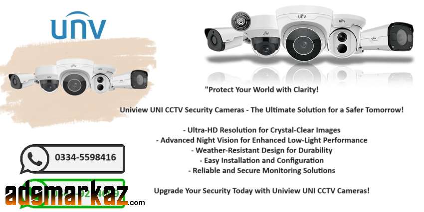 CCTV Security Cameras Ip Cameras WiF Cameras AHD Cameras UNV Univew