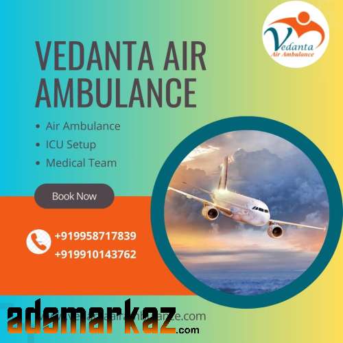 Vedanta Air Ambulance from Hyderabad with Trusted Medical Setup