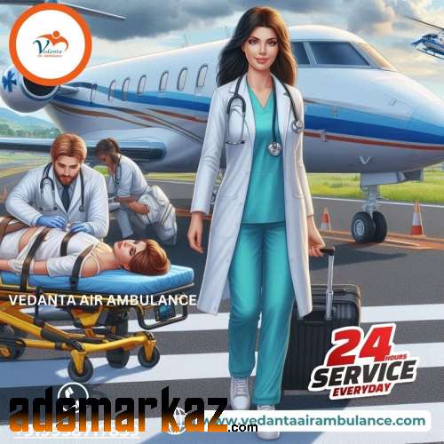 Avail Top-class Vedanta Air Ambulance Service in Jamshedpur with ICU