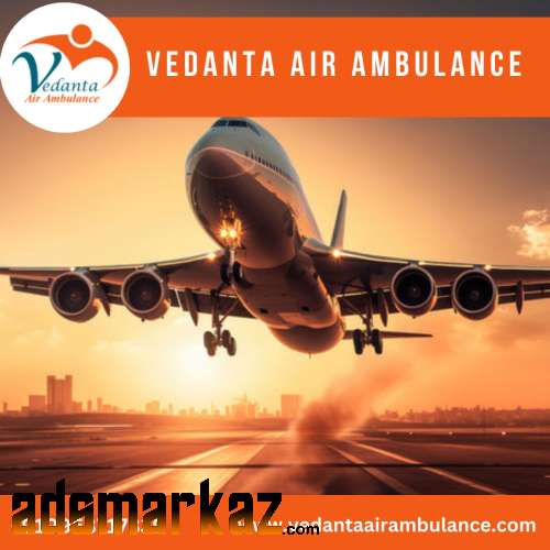 Take Vedanta Air Ambulance in Kolkata with ICU Emergency Service