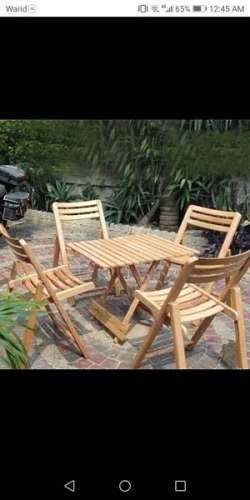 beech wood chair table folding for sale