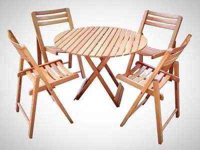 beech wood chair table folding for sale