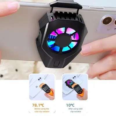 Memo or RGB Portable mobile Cooling Fan or Cooler Pad