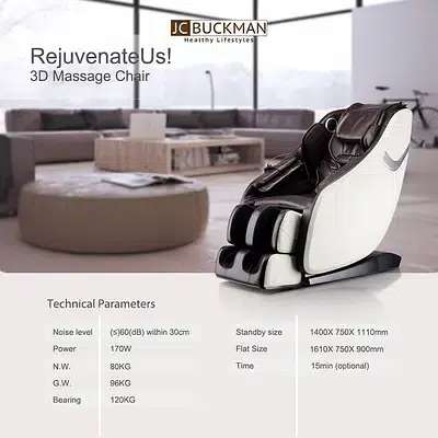 JC BUCKMAN REJUVENATEUS 3D MASSAGE CHAIR For  Sale