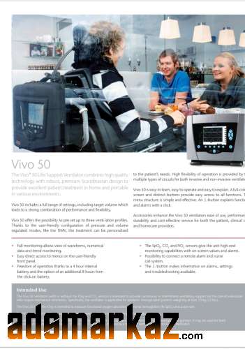 Vivo 50 Life-Support Ventilator | Ventilator Price in Pakistan