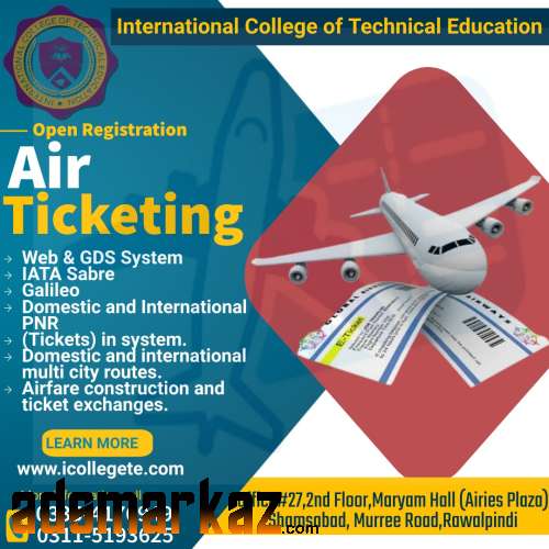 AIR Ticketing and reservation one month course in Peshawar