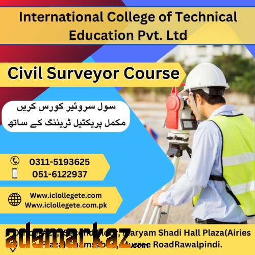 Land(Civil) surveyor  diploma course in Muzaffargarh Punjab