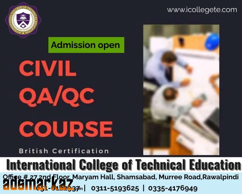Best Quality control QA/QC course in Rawalpindi Shamsabad Pakistan