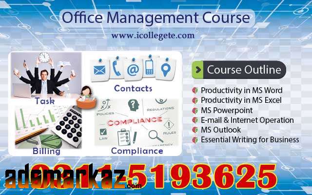 1#Office Management  two months course in Bannu Bunner  KPK