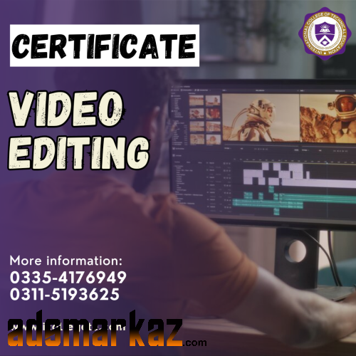Best Video Editing three months  course in Muzafafrabad Bagh