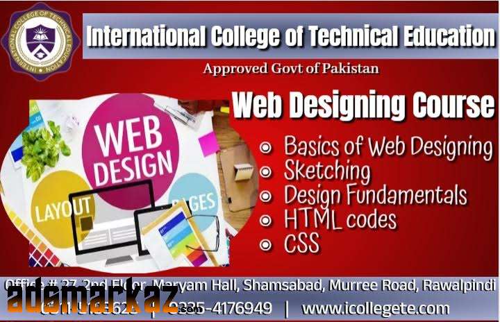 Professional Web Designing two months course in G-10 Islamabad