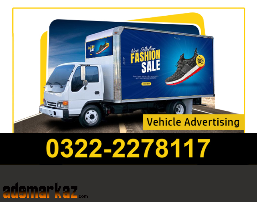 Vehicle Advertising | Outdoor Backlit Van Trucks Karachi