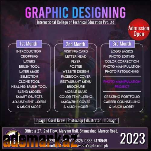 GRAPHIC DESIGNING COURSE IN RAWALPINDI ISLAMABAD