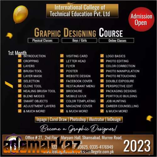 WEB AND GRAPHIC DESIGNING COURSE IN RAWAT MANDRA