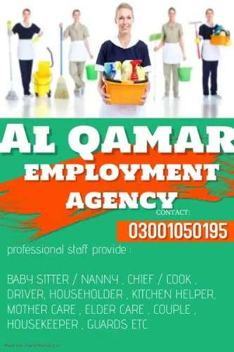 Employment services All house maid domestic staff Available