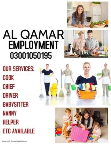100% Reliable Domestic All pakistan staff Available