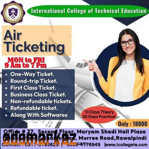 Best  Air Ticketing Course In Khushab Punjab