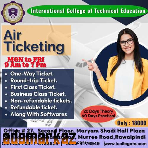 Best Air Ticketing 1 Month Course In Mansehra KPK