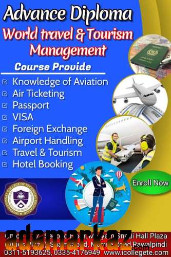 Admission open World  Travel Tourism Management Course In Islamabad
