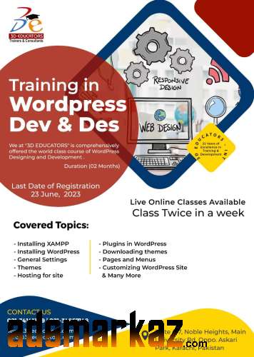WORDPRESS DEVELOPING AND DESIGNING Covered Topics